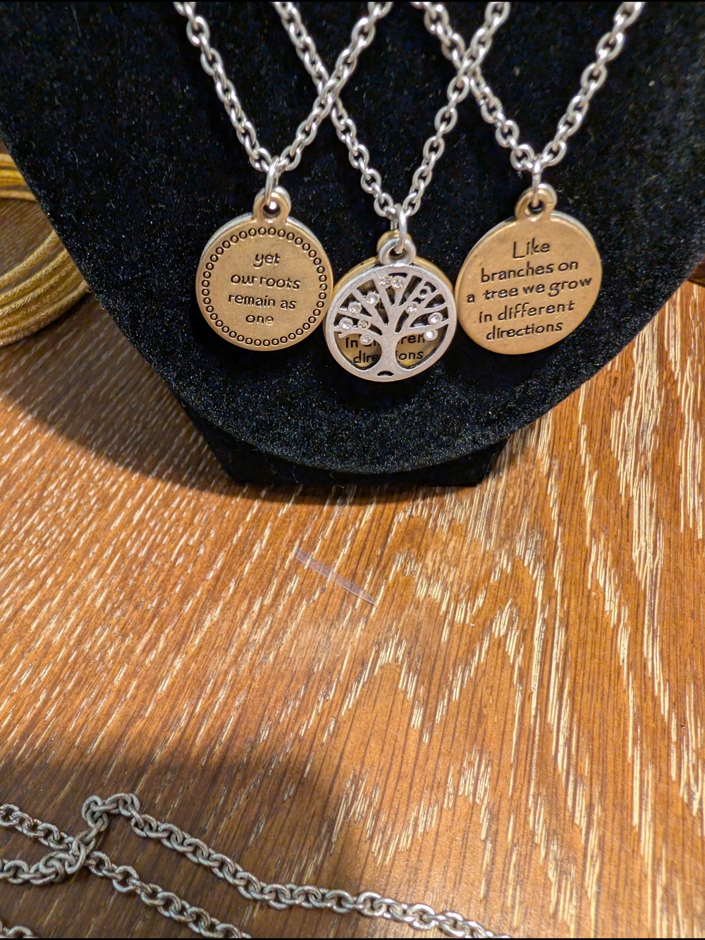 Lot Of 3 - Premier Designs Rooted Inspirational Tree of Life Pendant Necklaces - Picture 2 of 3